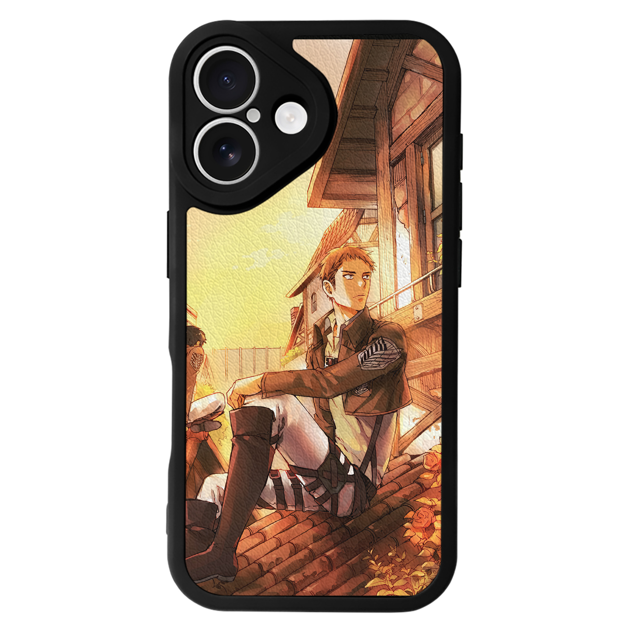 （画像用） 進撃の巨人 Attack on Titan 【iPhone 16シリーズ対応】シリコンスマホケース（レザー調） 材質：シリコン